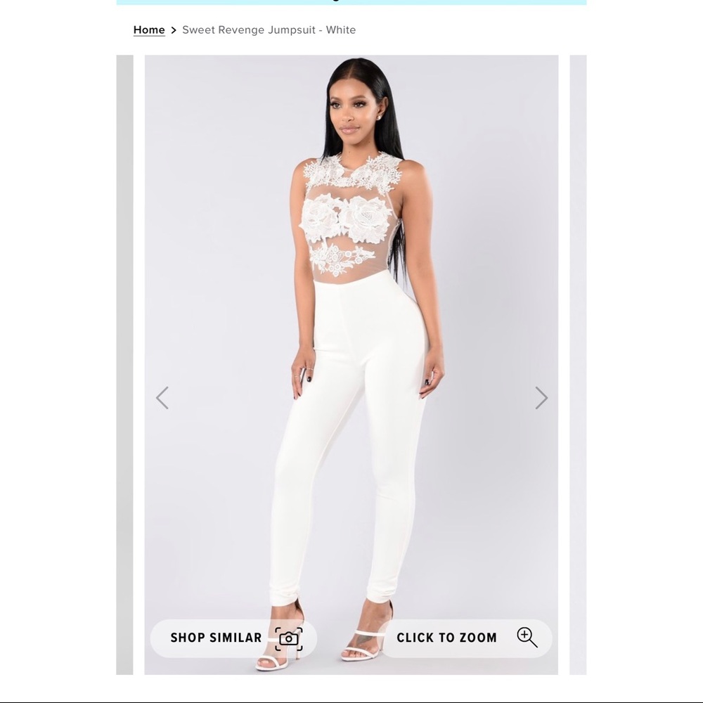 White Jumpsuit - FASHION NOVA